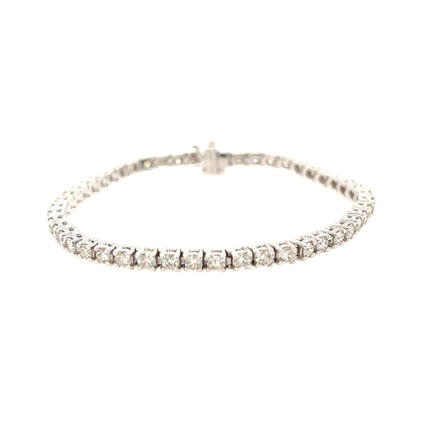 14K White Gold Diamond Tennis Bracelet - Jewelry Design Gallery of East Windsor