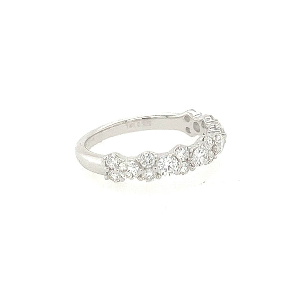 14K White Gold Diamond Wedding Band with .92 carats - Jewelry Design Gallery of East Windsor