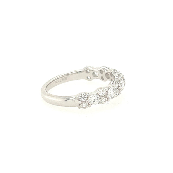 14K White Gold Diamond Wedding Band with .92 carats - Jewelry Design Gallery of East Windsor