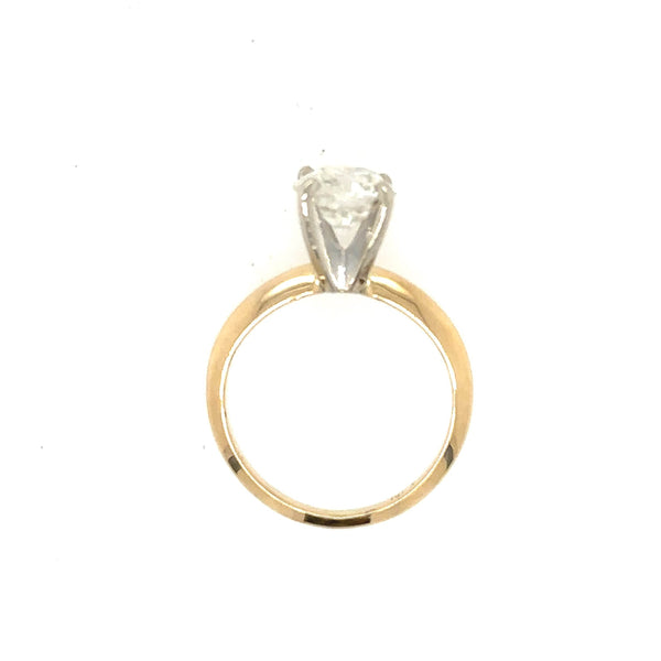 14K Yellow Gold Round Brilliant Cut Diamond Solitaire Engagement Ring - Jewelry Design Gallery of East Windsor